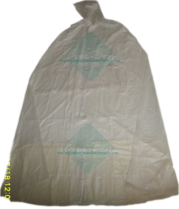 China PVC plastic mac manufacturers-transparent rain mac manufactory